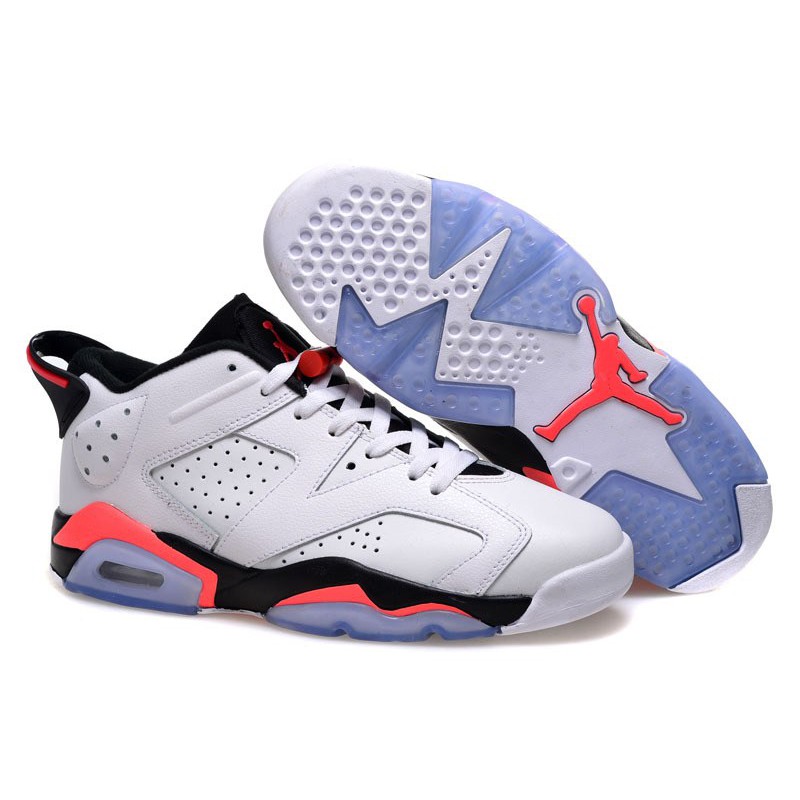 nike air jordan 6 retro low white infrared