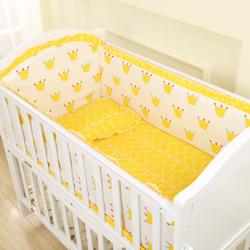 Pure Cotton Crib Anti Collision Bed Around Mattress Baby Bedding