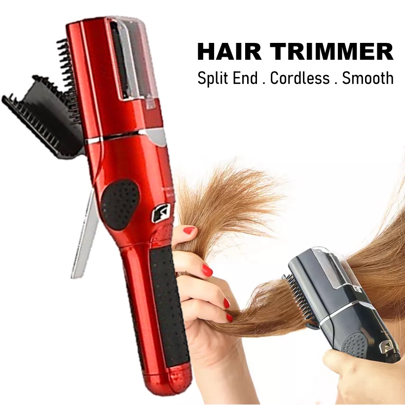 Professional Electric Cordless Dry Damage Brittle Split End Hair Trimmer  Ender Trim Shaver | Shopee Malaysia