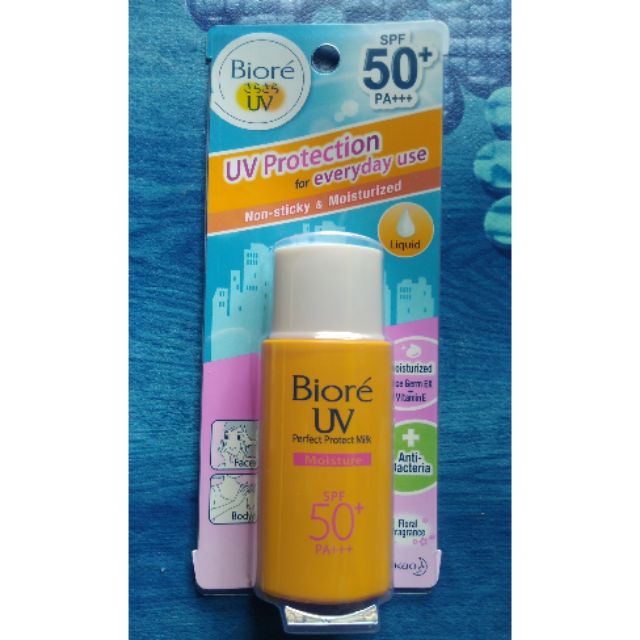 Biore Uv Perfect Protect Milk Spf50 25ml Shopee Malaysia