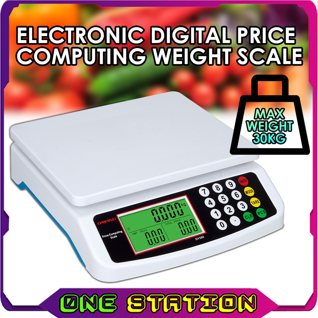 30kg Electronic Mini Digital Price Computing Weighting Scale LCD Display Screen Kitchen Scale With Battery