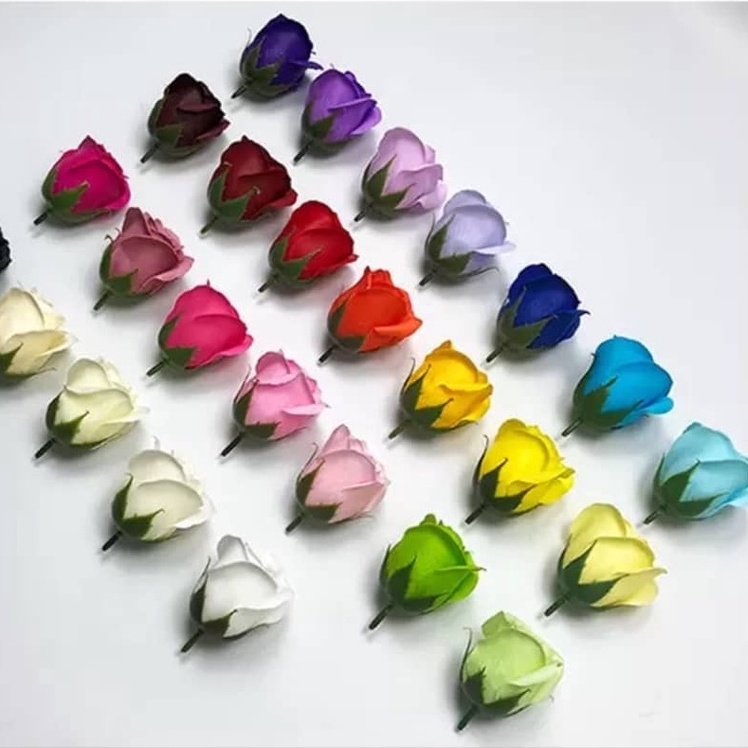 ROSE SOAP FLOWER 1PCS With Base Fragrant Scent Bouquet Artificial Home Decor Bunga Sabun Wangi Hiasan