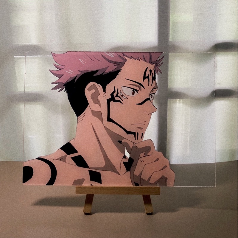 Sukuna Jujutsu Kaisen Custom Glass Painting Ready Stock Shopee Malaysia