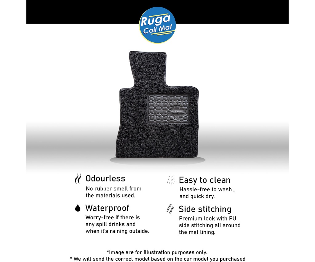 PROTON ERTIGA (2017 2019) CAR COIL MAT KARPET KERETA 15MM PREMIUM