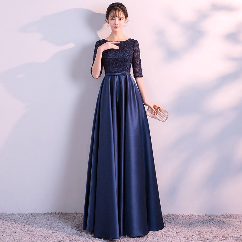 blue dinner dresses for ladies