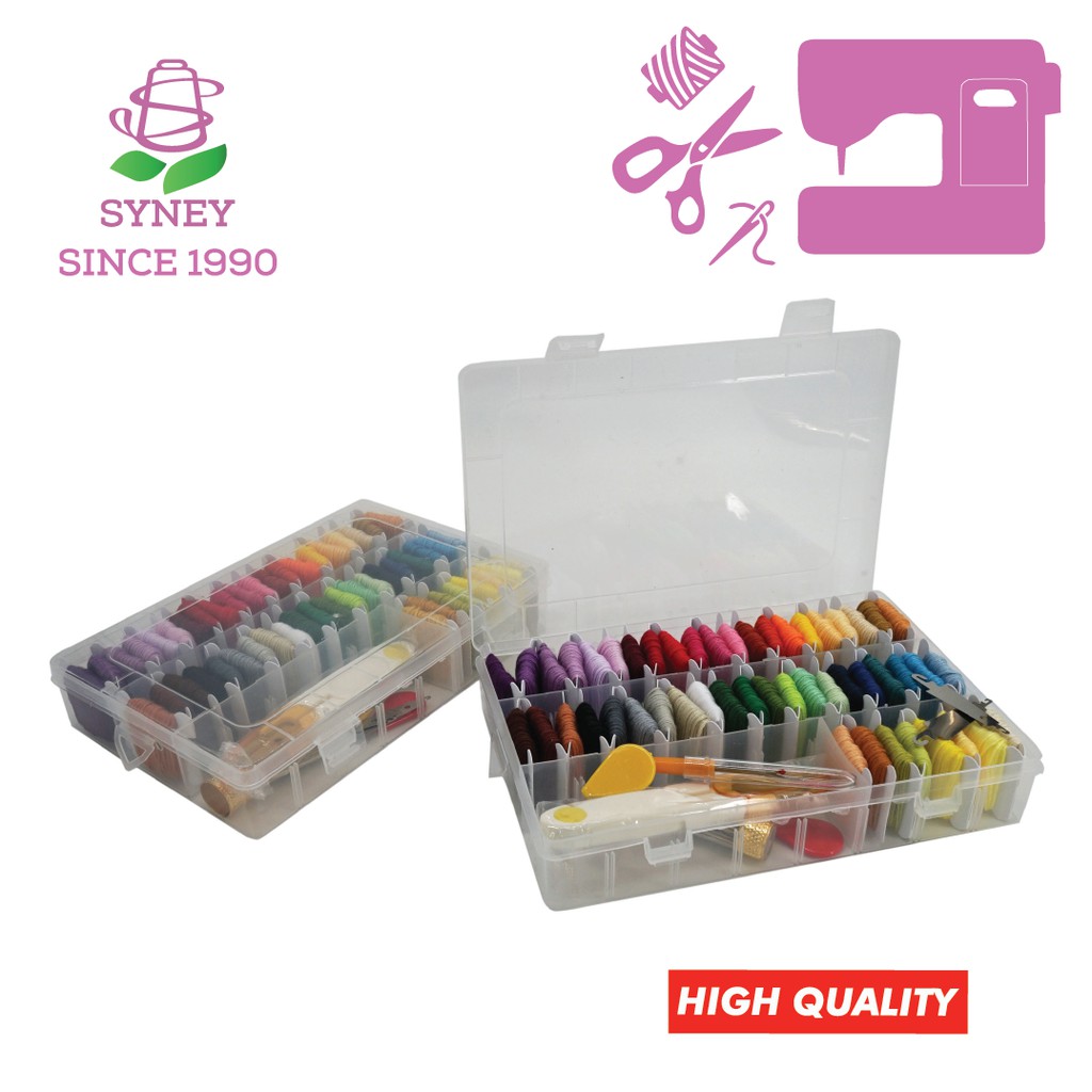 Cross Stitch Thread Box Set Color Thread Benang Sulaman Box Set