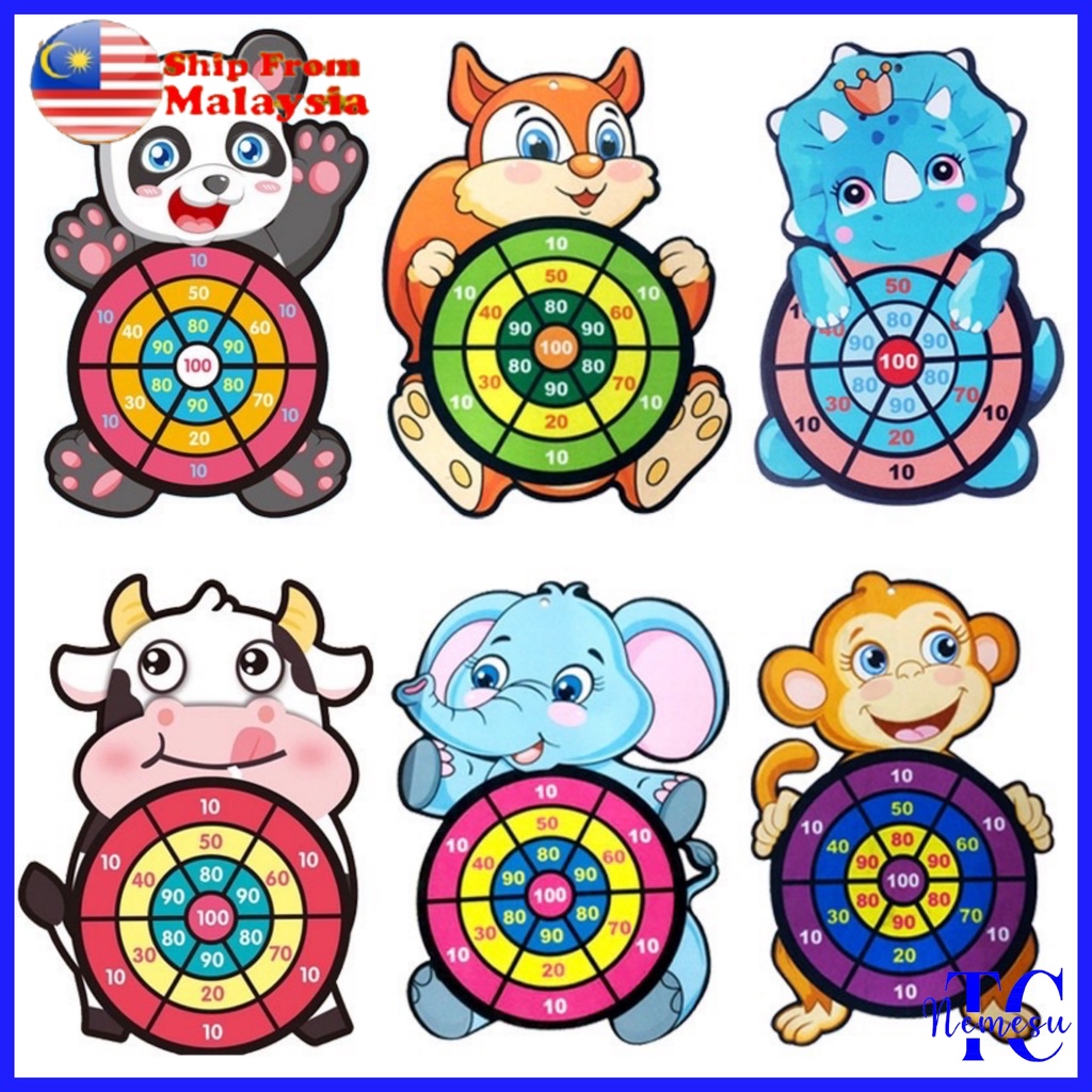 Dart Ball Game Toy Educational Fabric Sticky Dart Board Toys Puzzle ...