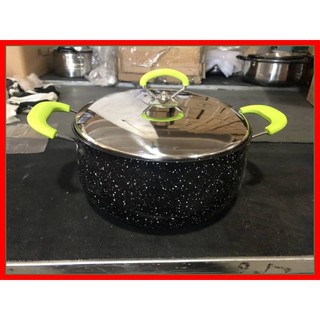  READY STOCK 22cm Periuk  Masak Ceramic  Coating Non Stick 