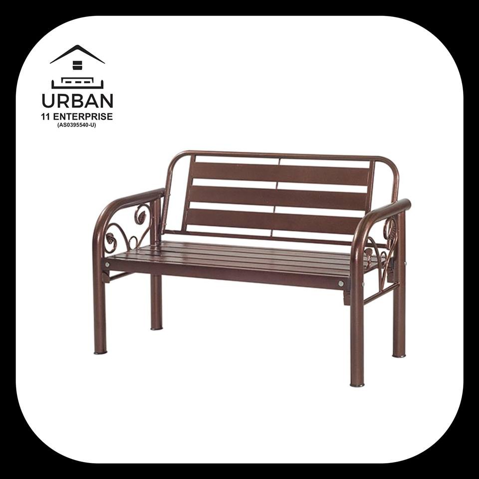 Free Shipping 4 Metal Bench Chair 2 Seater Garden Bench Chair