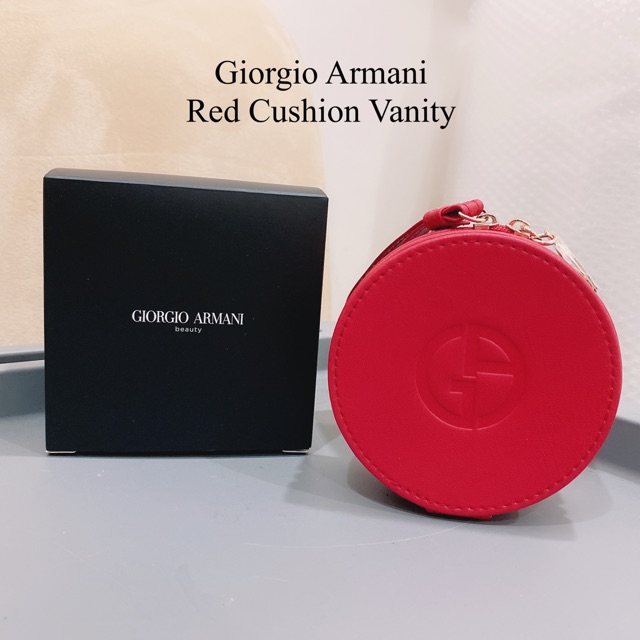 armani red cushion