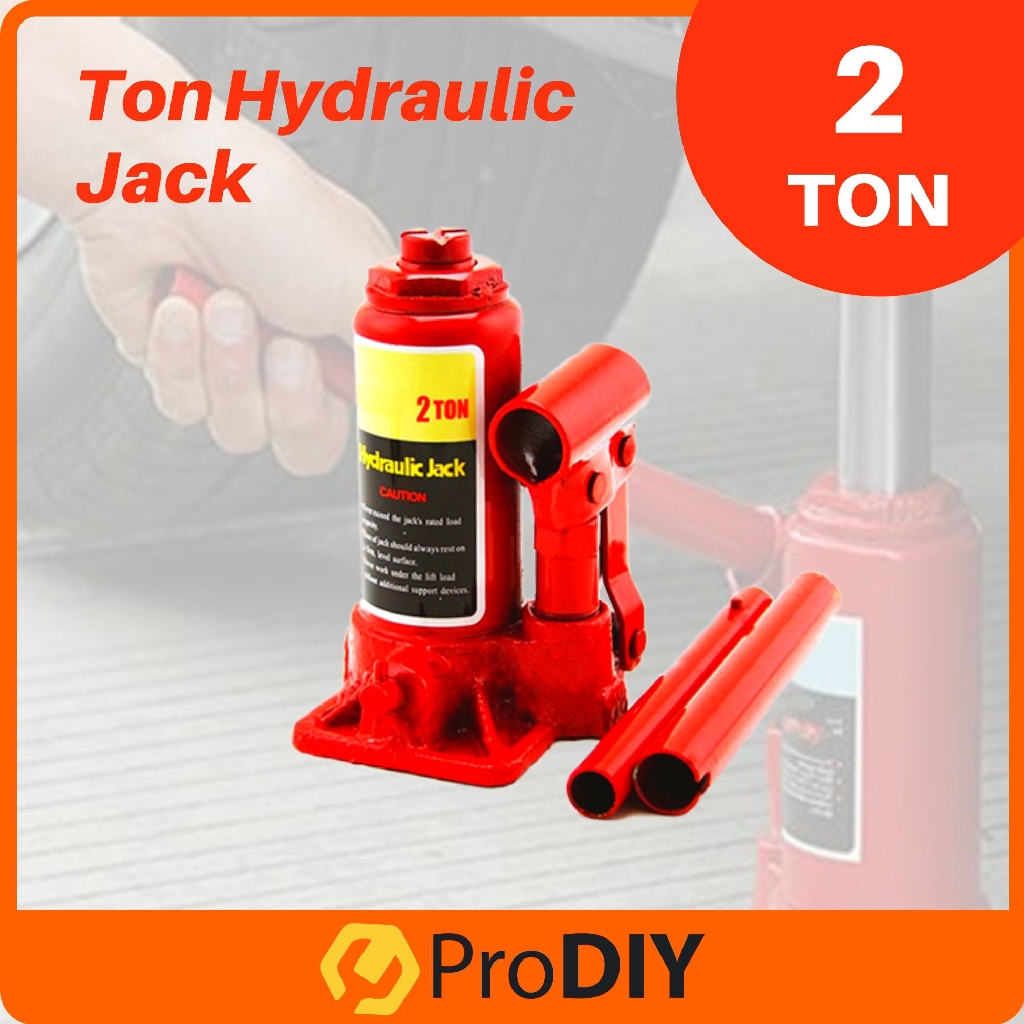 2 / 3 / 5 / 6 / 8 / 10 Ton Hydraulic Jack Heavy Duty Car Vehicle Van Minivan Bottle Jack Safety Valve