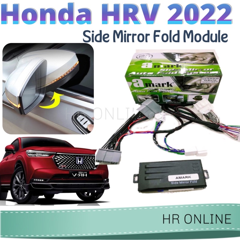 Honda HRV 2022 Side Mirror Auto Fold Door Mirror Auto Flip Shopee