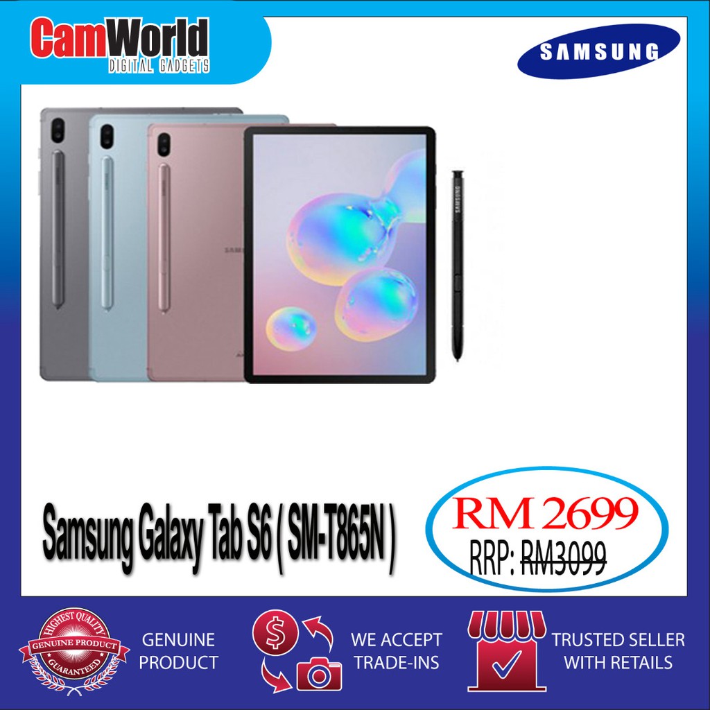 Samsung Galaxy Tab S6 ( SM -T865N) 6GB/128GB ( Samsung Malaysia ...