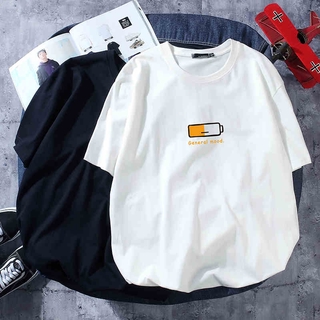 Summer T-shirt【M-8XL】Oversized short-sleeved T-shirt Men's casual T-shirt Battery small pattern T-shirt Teen trendy fashion T-shirts