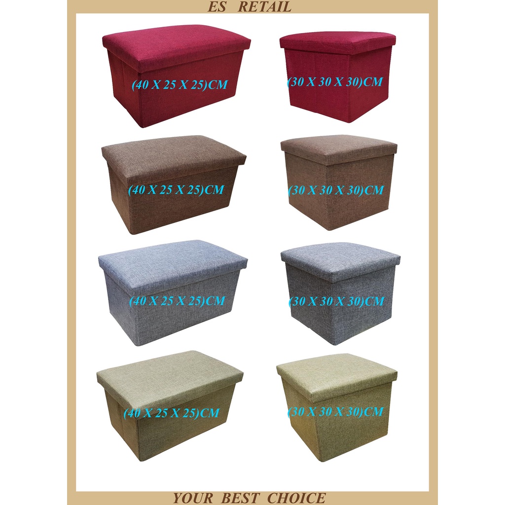 Storage Stool, Sofa, Stool Storage Box, Collapsible Storage Stool