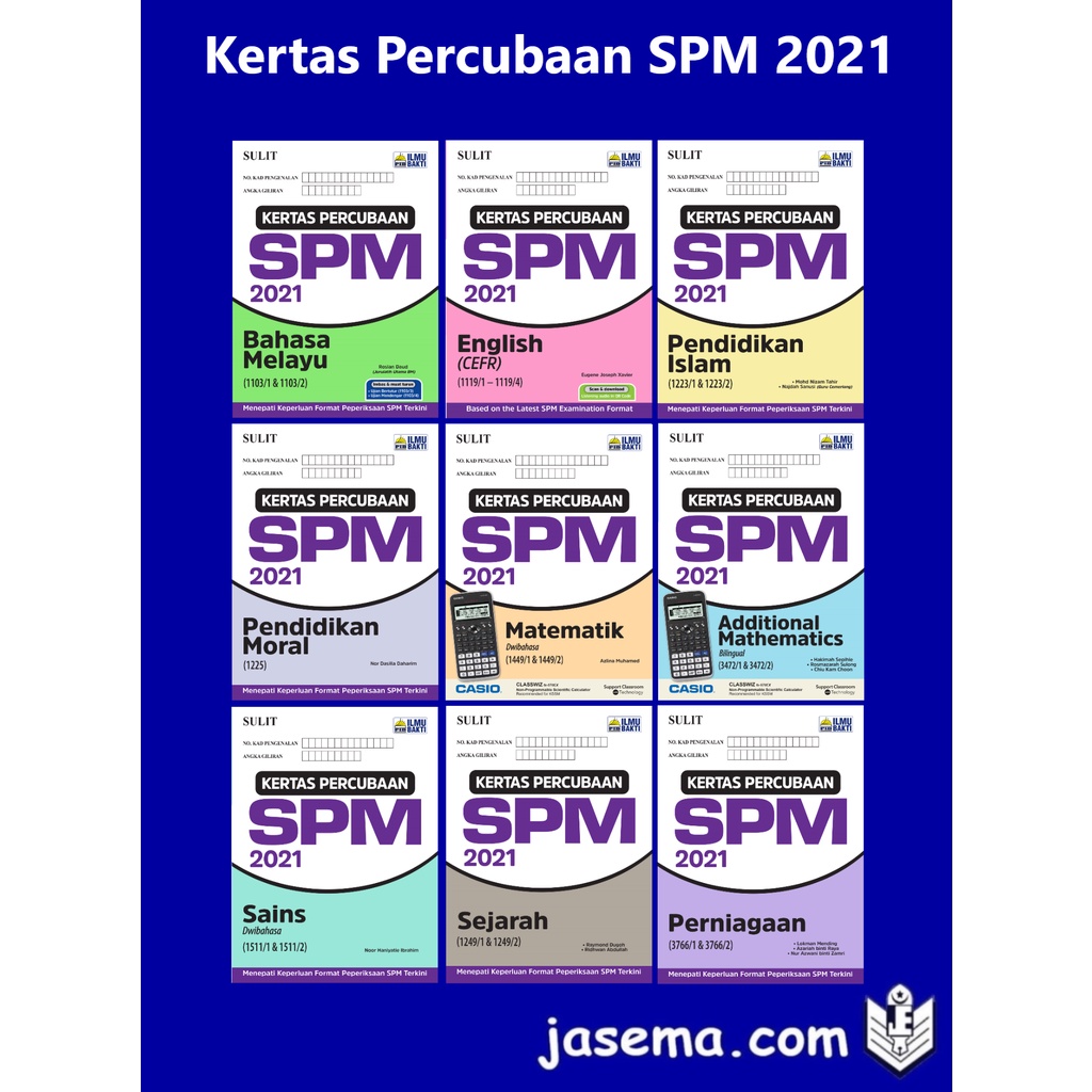 Buy Kertas Percubaan SPM 2021 Bahasa Melayu  English  Matematik