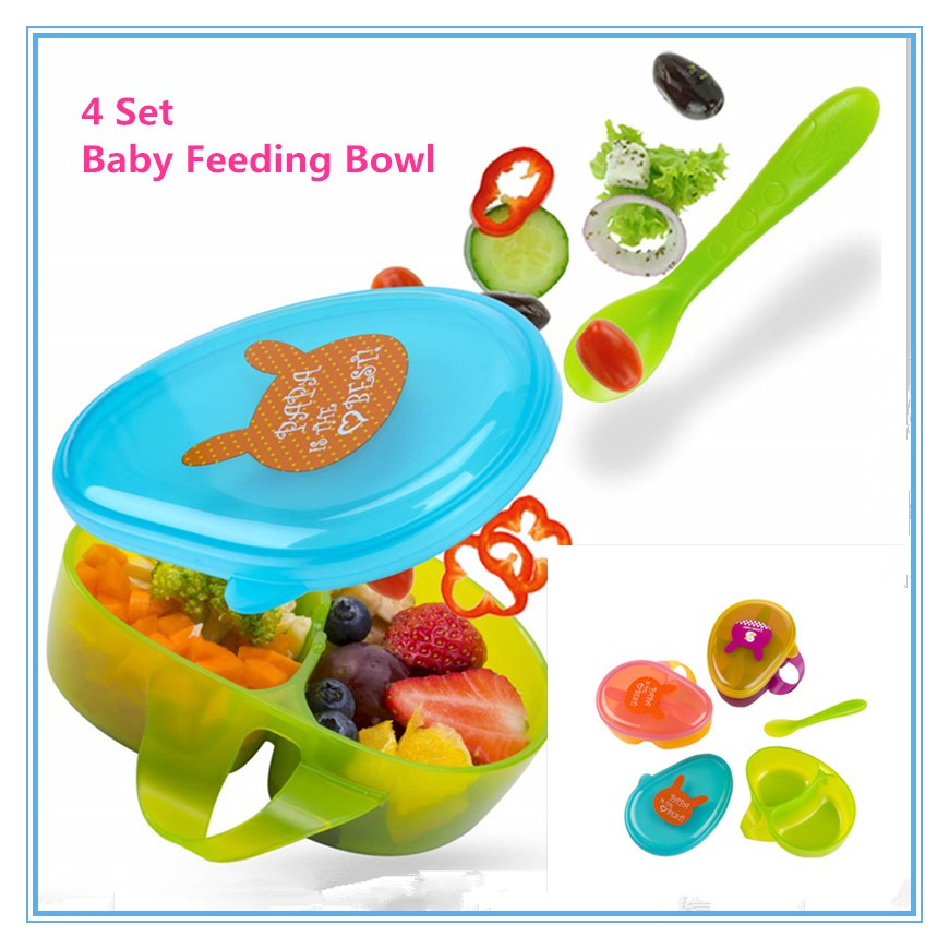 baby divided bowl with lid