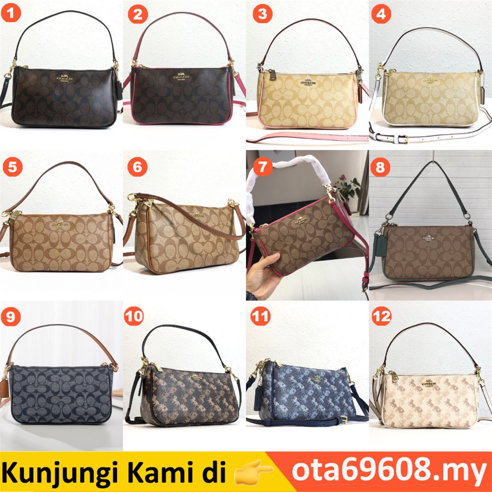 Coach F36674 F58321 Top Handle Pouch in Signature Women Handbag