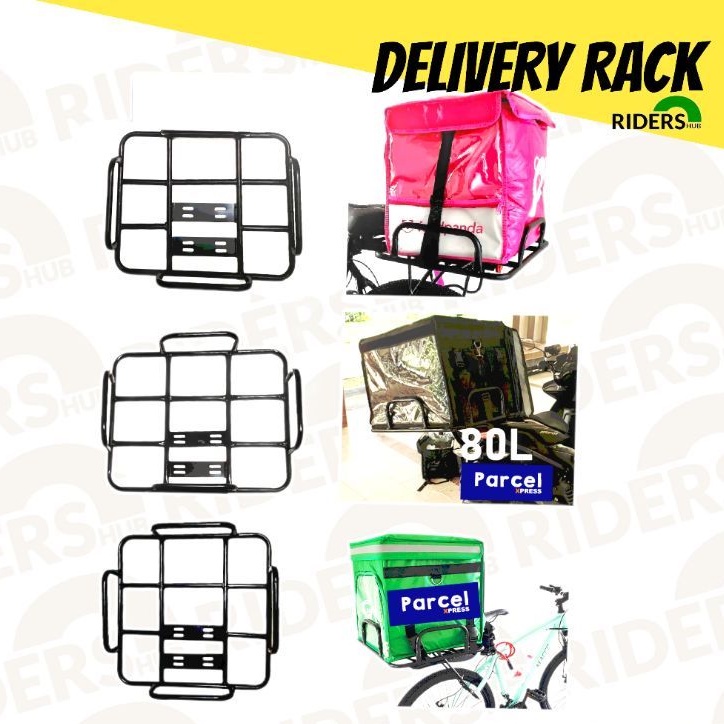 ??Ready Stock?Motorcycle Rack Delivery Bag Rack Motorcycle Delivery Rack Food Panda Bag Rack Lalamove Bag Holder 送货架