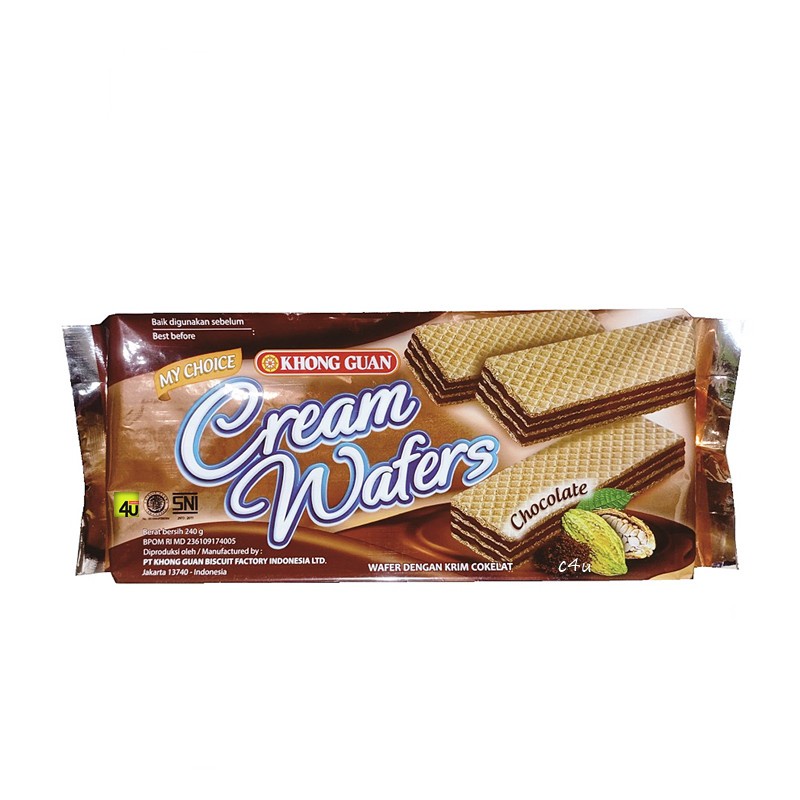 Khong Guan Cream Chocolate Wafers Chocolate Wafers Chocolate Flavor Gr Shopee Malaysia