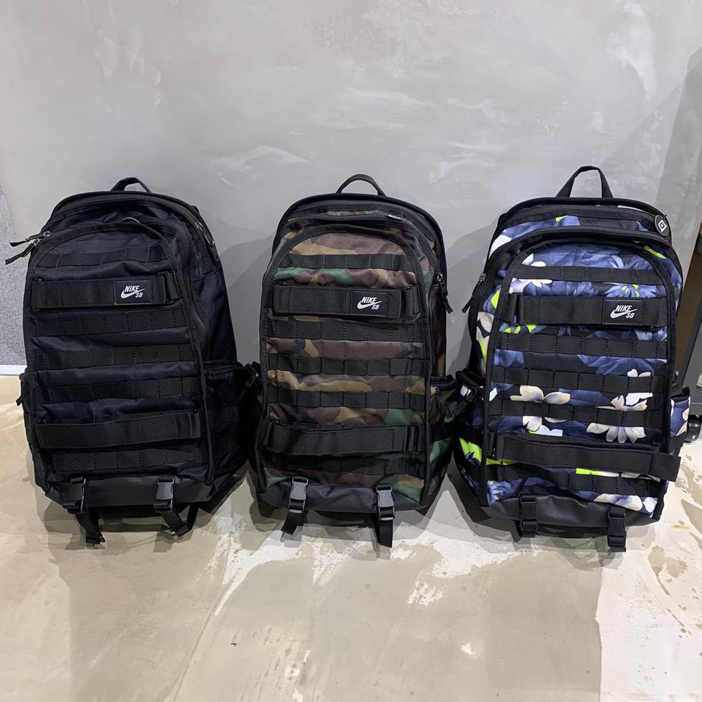 R Man Nike Sb Rpm Backpack Multifunction Skateboard Devil Felt Backpack Shopee Malaysia