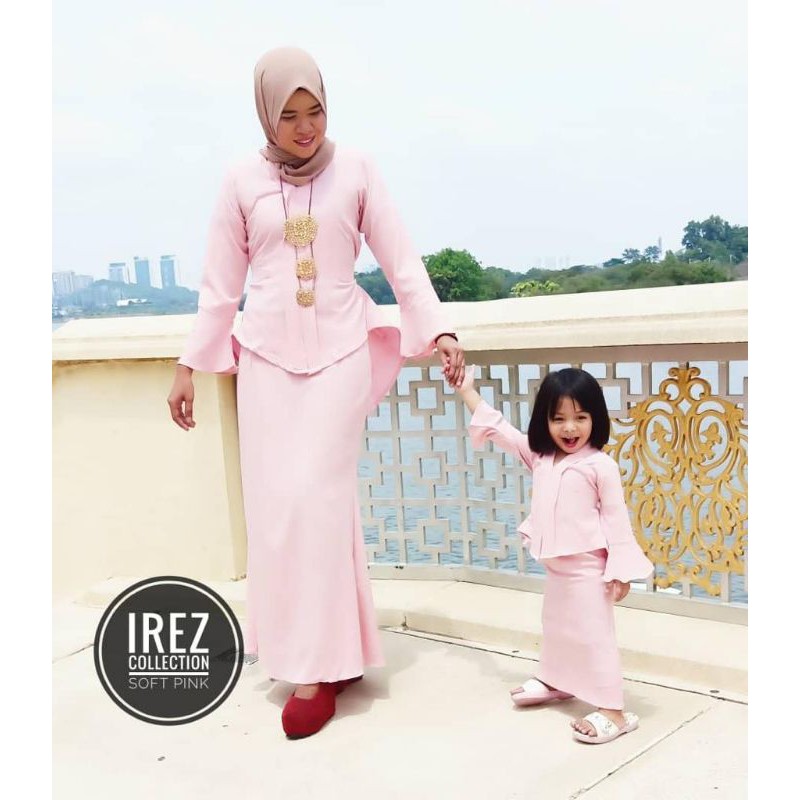 Baju Kurung Peplum Kebaya Raya Budak Sedondon Ibu Anak Kanak Kanak