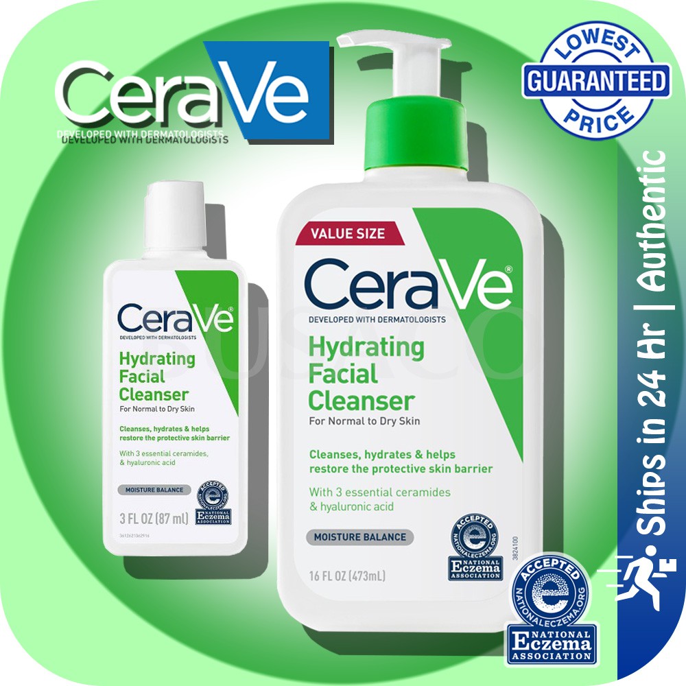 ⭐️Ready Stock⭐️ CeraVe Hydrating Facial Cleanser Suitable for Normal