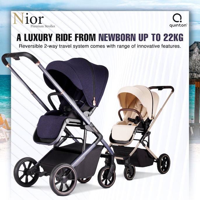 Quinton Nior Reversible 2-Way Stroller (1y Warranty) Prams Kereta Bayi Perjalanan Kerusi 宝宝手推车