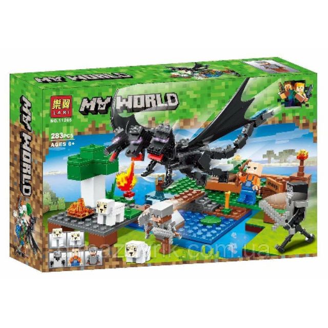 New Lego 积木 Minecraft Dragon 我的世界 飞龙 Bela Lari Shopee Malaysia