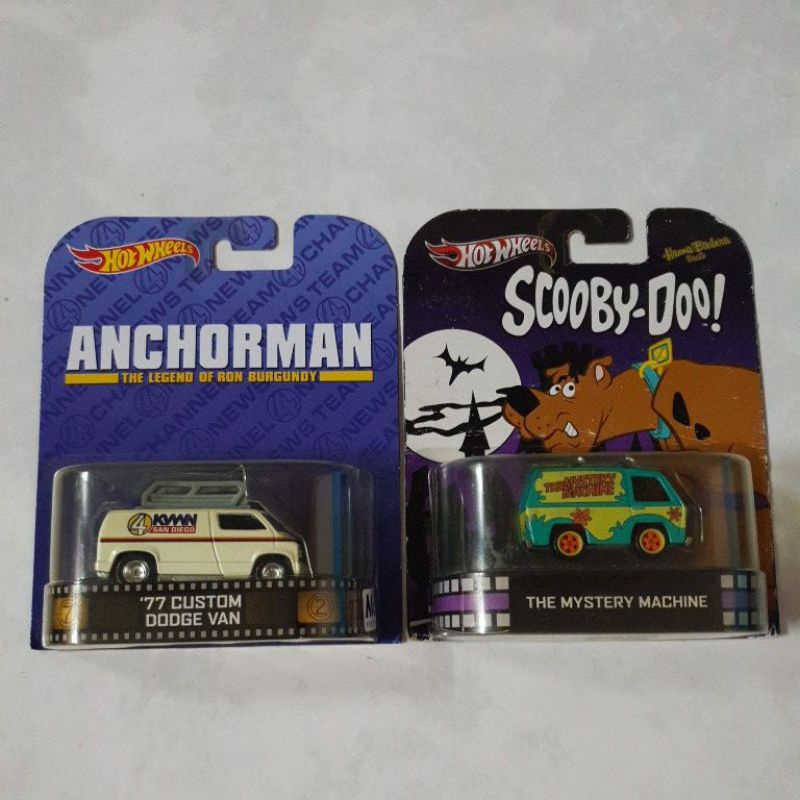 Hot Wheels Retro Entertainment Anchorman Custom Dodge Van   Scooby Doo 