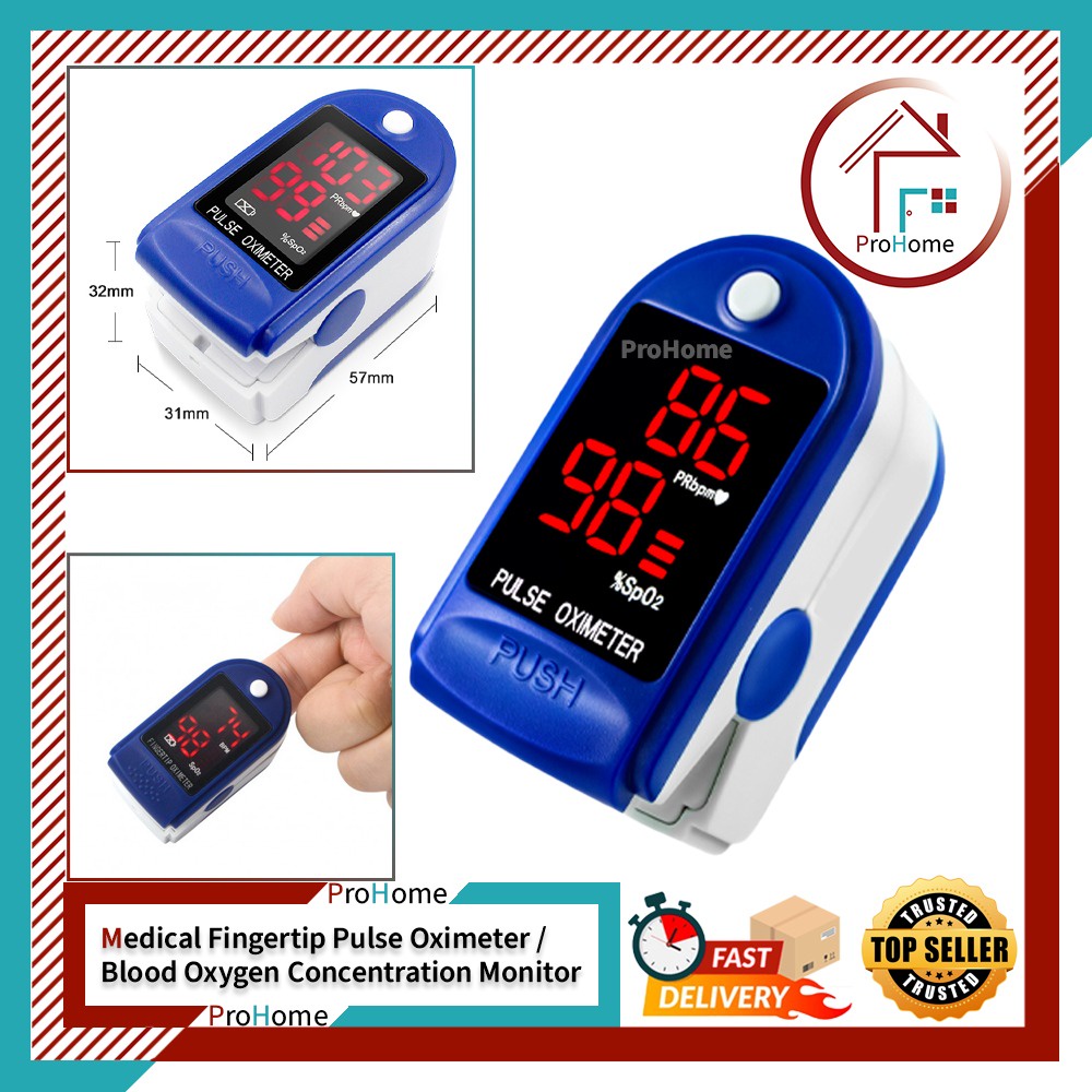 [MEDICAL DEVICE] Pulse Oximeter/ Medical Fingertip Rate Perfusion Index SPO2 Blood-oxygen Data Measurement OLED Display