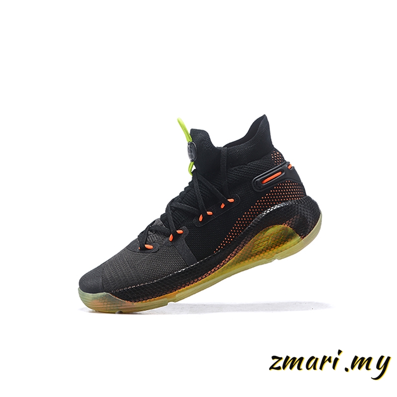 stephen curry shoes black and orange