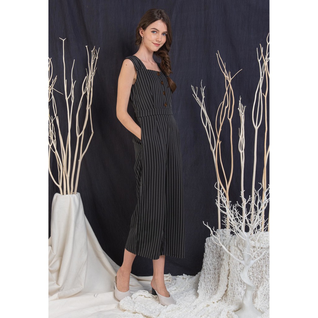 Lzzie Dianna Jumpsuit - Black And Red