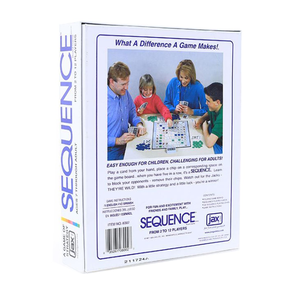 Sequence Strategy Board Game Kids Family Fun Party Games (English Version)  | Shopee Malaysia