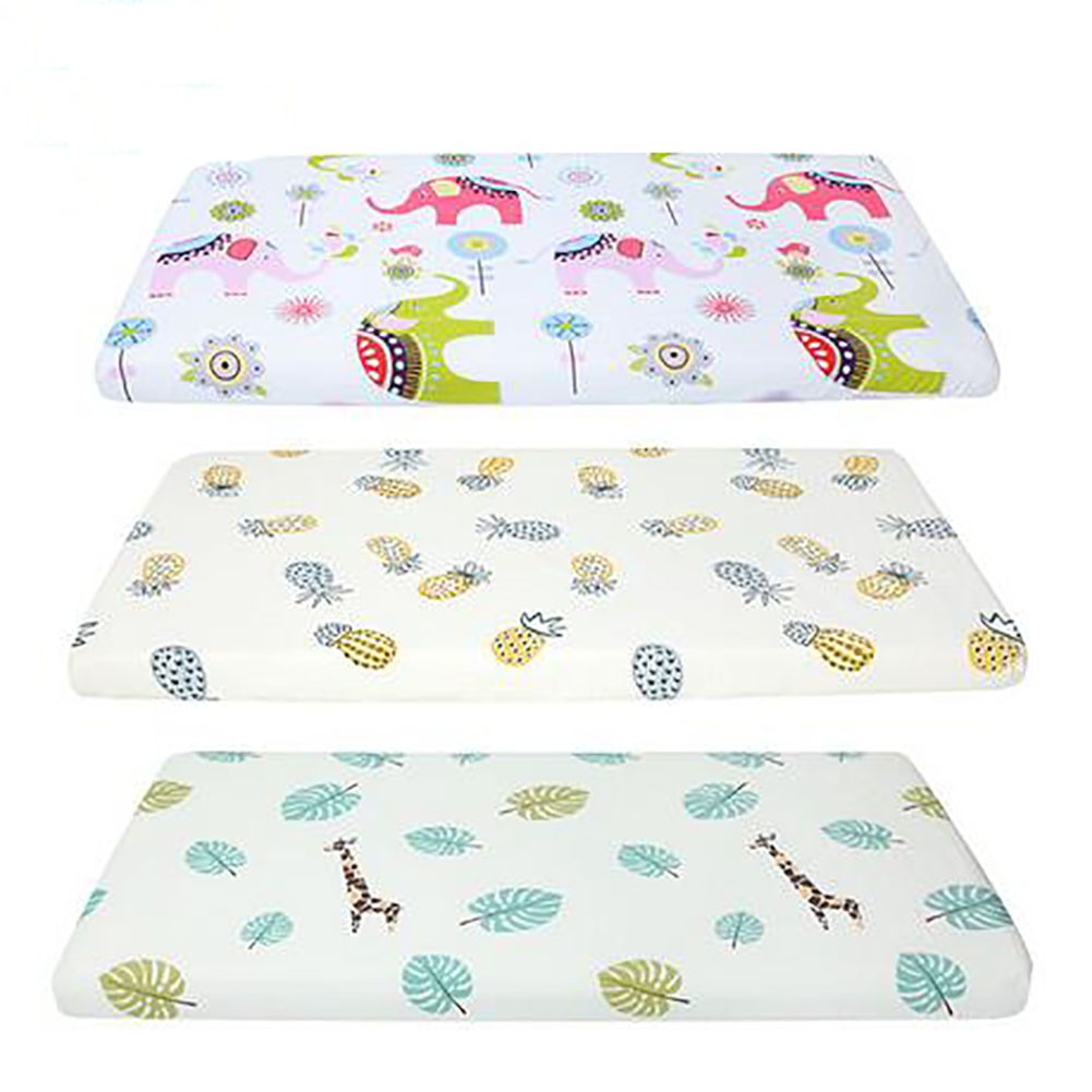 100 Cotton Lovely Pattern Newborn Bed Crib Sheet Mattress Cover