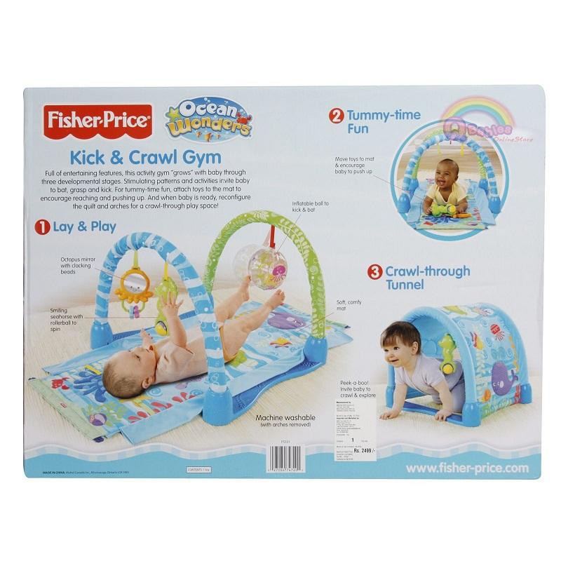 Fisher Price Ocean Wonders Kick Crawl Gym Shopee Malaysia