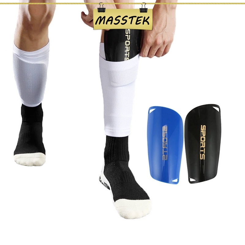 MASSTEK @Johor 1 Pair Sports Soccer Shin Guard Pad Football Shin Pads Leg Shinguard Sports Protective Gear 15605