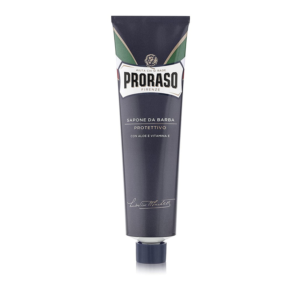 Proraso Blue Shave Cream Shave Tube Aloe Vera & Vitamin E For Men 150ml