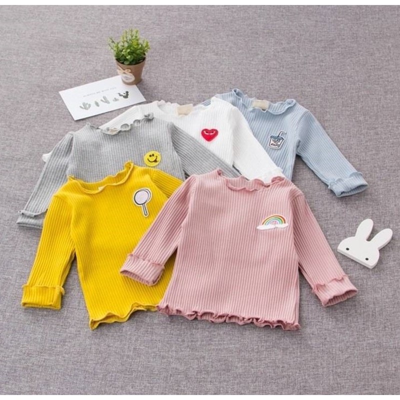 LOOLY Baby Girls Long Sleeve Blouse for Spring Casual Cotton Tops Shirt 