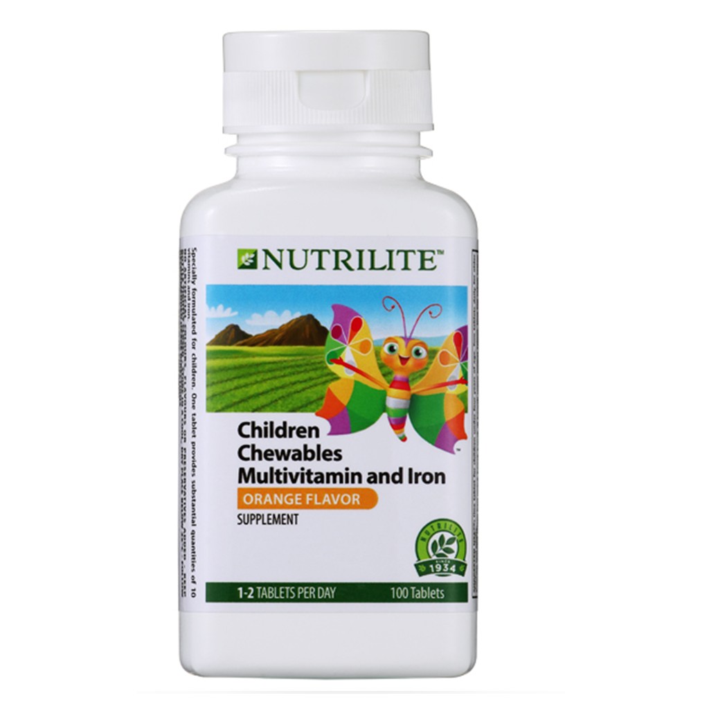Nutrilite Children Multivitamin And Iron Chewables Tablet 100 Tab