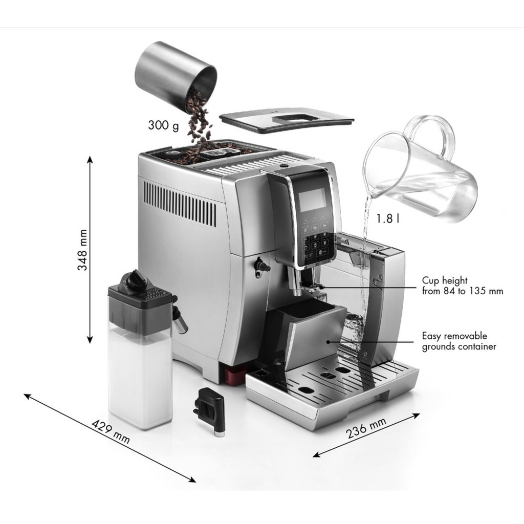 Delonghi ECAM290.31.SB Magnifica Evo Silver Black Fully Automatic