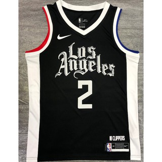 【hot pressed】LEONARD jersey NBA Los Angeles Clippers 2# Leonard 2021 city edition black and other styles basketball jersey sports jersey