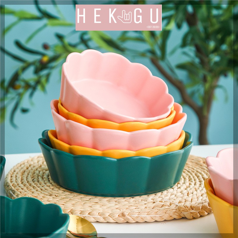 [READY STOCK] Nordic Ceramic Rice Bowl Eating Bowl /Soup Bowl / Fruit