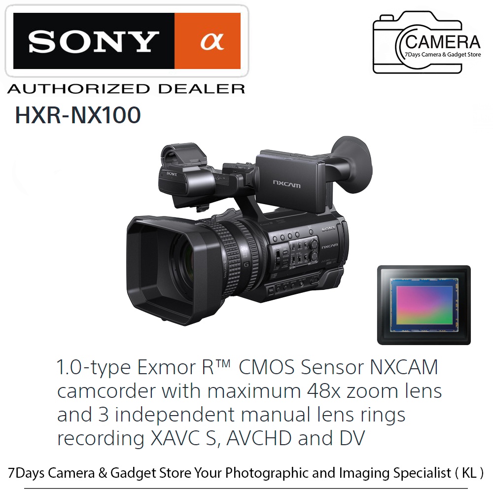 ( Ready stock ) Sony HXRNX100 Full HD NXCAM Camcorder Shopee Malaysia