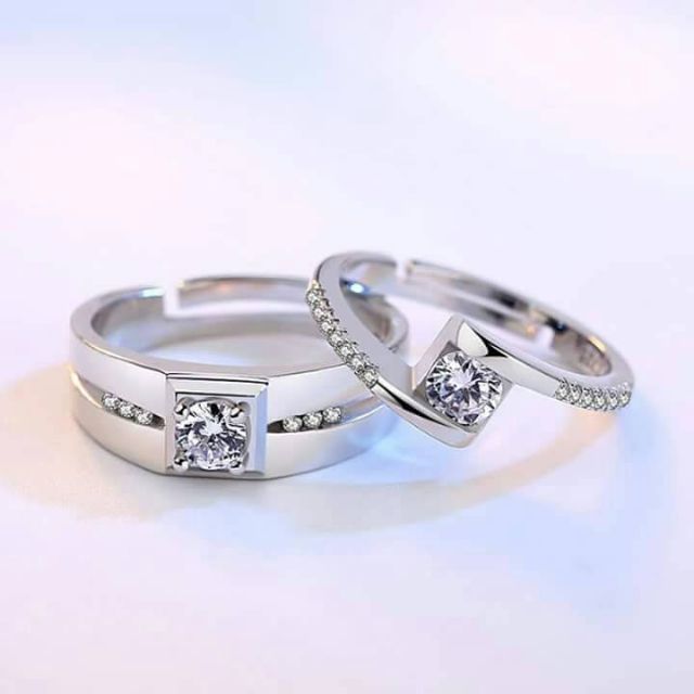 Cincin Couple Silver Original 925 Cincin Tunang Cincin Kahwin Shopee Malaysia