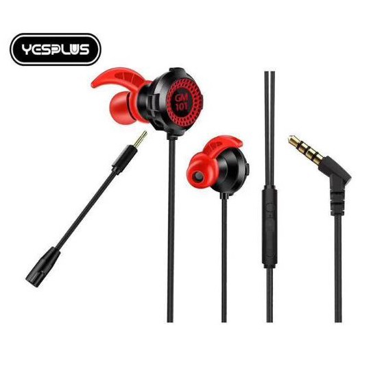 Yesplus Pubg Super Bass Hifi Stereo Audio With Detachable Microphone Volume Control Gaming Wired Earphone Heatset Shopee Malaysia