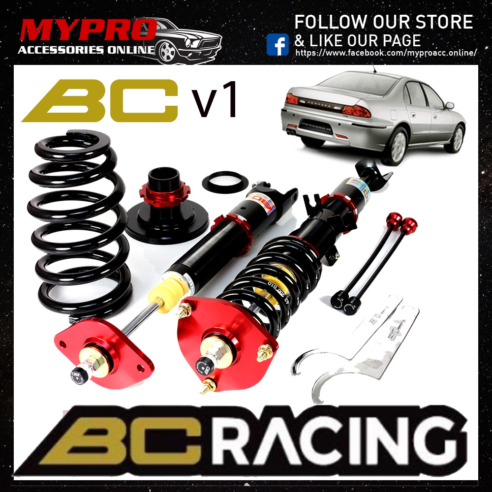 Adjustable🔥Proton PERDANA V6/ GALANT 19982004 BC Racing V1 Series Hi