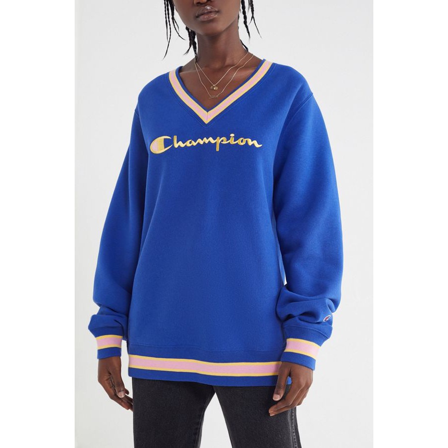 champion v neck sweatshirt