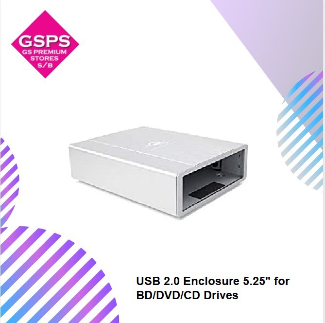 Clear Stock Usb 2 0 Enclosure 5 25 For Dvd Cd Drives Shopee Malaysia