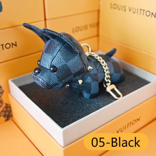 Upcycled Louis Vuitton French Bulldog Keychain - LingSense